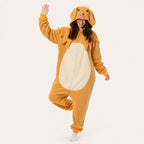 Yellow Dog Kigurumi Onesie - dynamic look